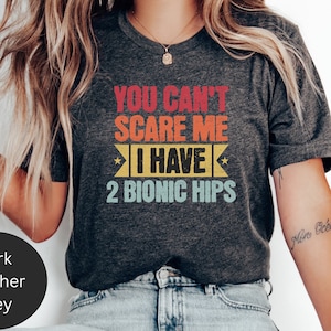 Double Hip Warrior shirt , Double hip surgery gift , Hip Surgery Survivor tshirt , Bionic Hips T-shirt , Funny Hip replacement post-op shirt