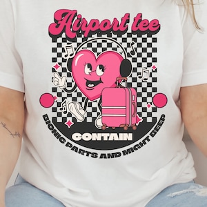 Funny joint surgery tshirt , hip surgery tshirt for first trip after hip replacement , ankle replacement shirt , contain bionic parts shirt
