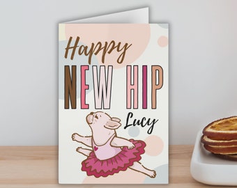 Funny Hip Surgery Card, Hip replacement gift for friend post-op, Get Well Soon Card for hip surgery, New hip card hip revision gift, Hipster