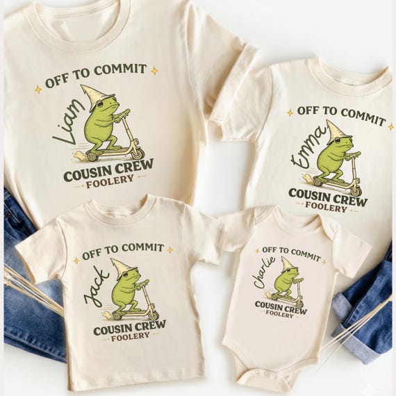 Matching Cousin Crew Custom Shirt for Family Trips, Personalized Gift for Cousin Reunion T-Shirt, Funny New Cousin Squad Shirt
