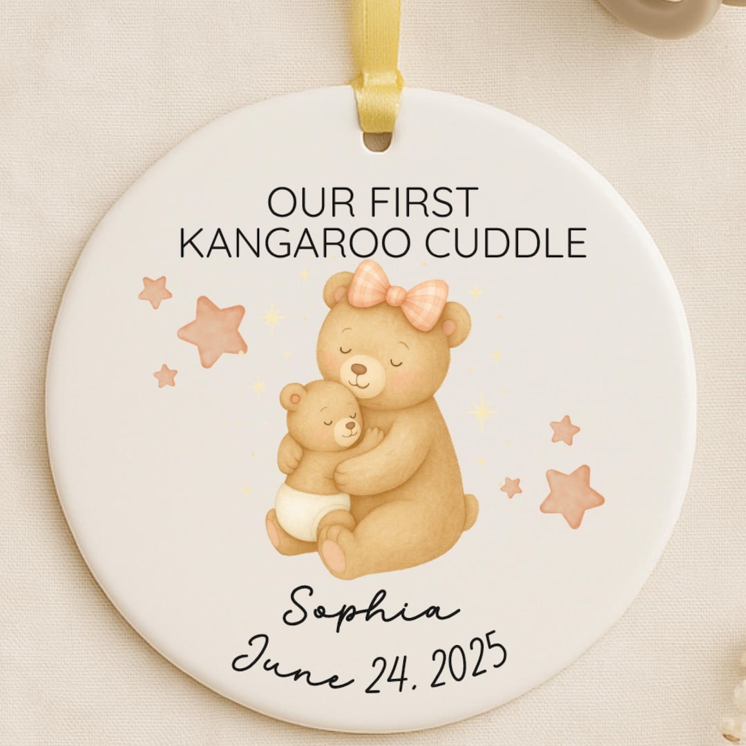 Kangaroo Care Cuddle NICU Ornament, First Kangaroo Hold Gift ...