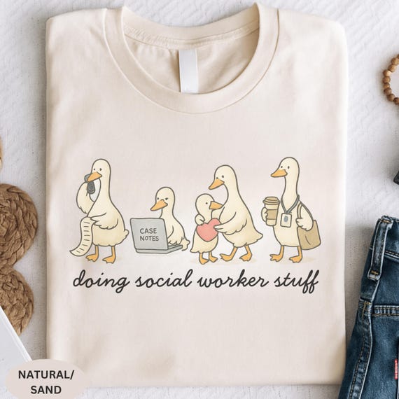 Cute Social Worker Shirt for Women • Case Manager Apparel • School Counselor Outfit , Mental Health Worker T-Shirt, Social Worker Sweatshirt