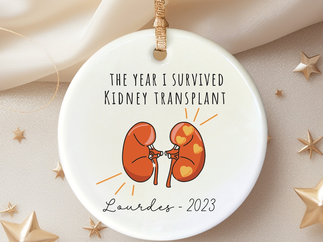 Personalized Kidney Transplant Ceramic Ornament for Transplant
