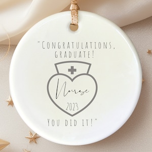 Graduate Nurse Ornament, New Nurse Gift, nurse Graduate Ornament, Nurse Graduation Ornament, RN Gift, BSN Gift, Nursing Graduation keepsake