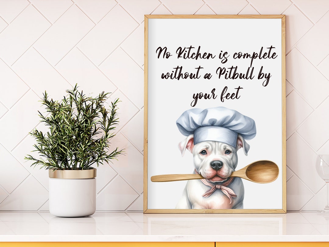Torchon De Cuisine Pit-bull, Cadeau Pit-bull, Décoration D