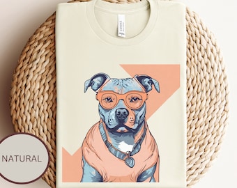 Camisa Vintage Staffordshire Bull Terrier - Camiseta Staffy unisex de moda para mamás/papás, American Staffordshire Crewneck, Regalo retro del Día de la Madre