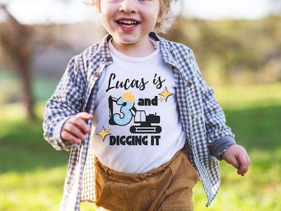 Excavator Kids Shirt | Boys Toddler Excavator Dig Tee Excavator Kids Shirt | Boys Toddler Excavator Dig Tee