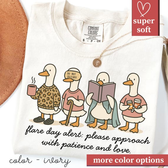 Flare Day Alert Shirt for Spoonies, Chronic Illness & Fibromyalgia Gift, Invisible Illness Comfort Colors T-Shirt, Chronic Pain Top