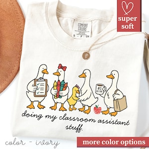 Classroom Assistant Shirt • Teacher Assistant Gift • Paraprofessional SPED Aide Shirt • Funny Teacher Helper T-Shirt Comfort Colors for TA