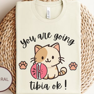 T-shirt med bruten tippenkirurgi - krya på dig-present till återhämtning av brutet ben, sjukgymnastiktröja - tröja för radiologsjuksköterska, gåva för benterapi