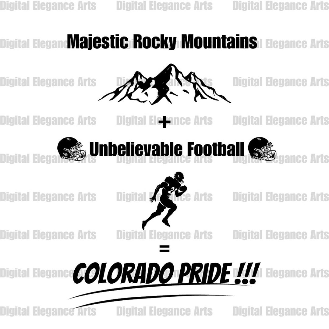 Football Colorado Pride PNG Instant Download Buffaloes - Etsy