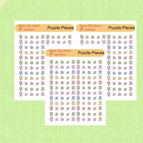 Teeny Tiny Icons/ Puzzle Pieces/ Functional/ Planner Stickers