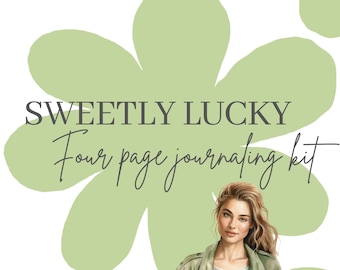 Sweetly Lucky/Journaling kit/Planner stickers