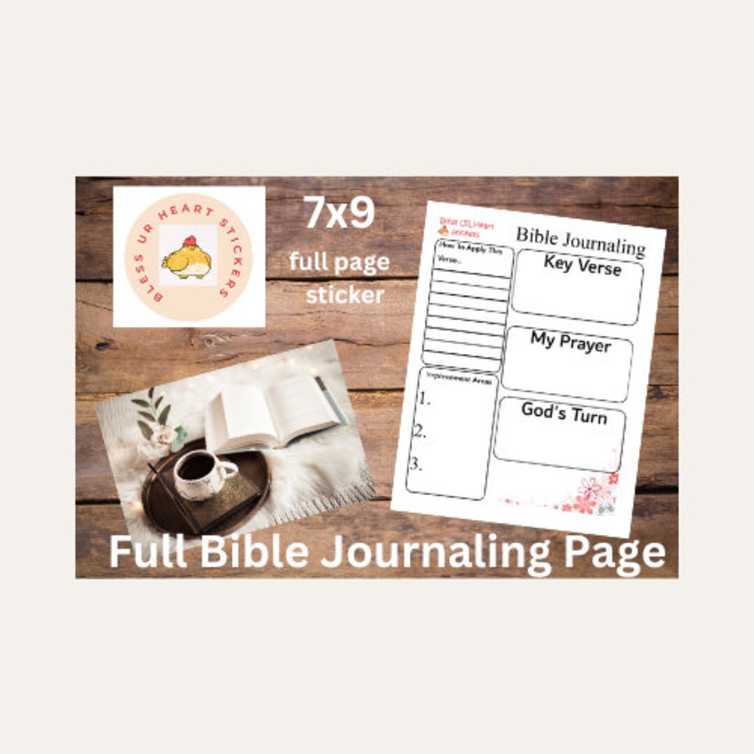 Bible Journal Page/7x9 Planner Sticker/ Devotions - Etsy