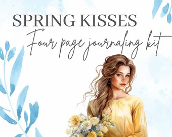 Spring Kisses/ Journal/ Planner Stickers
