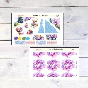 Laced In Lavender/ Journaling Kit/ Planner Stickers