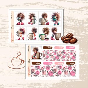 Coffee Rules/ 7x9 Mini Kit / Planner Stickers