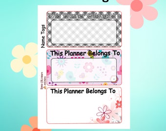 Planner stickers/This Planner Belong To/ New Planner Stickers