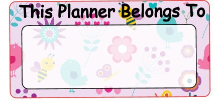 Thisplan Sticker Planner Stickers/this Planner Belong To/ New Planner Stickers - Etsy
