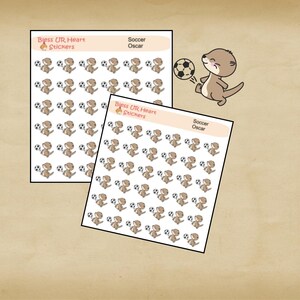 Icons/ Oscar Otter/ Soccer/ Planner Stickers