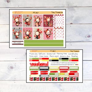 Tiny Treasure/ Kit coccinelle/ Cousin Hobonichi/ Stickers pour agenda