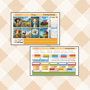 Growing Dreams/ Hobonichi Cousin/ Planner Stickers/ Sticker Kit