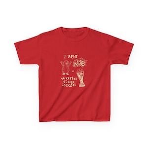 Niños, me volví loco en la Copa Mundial 2026, camiseta infantil de fútbol de Peanuts.