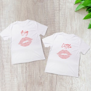 Big Little Shirt, Sorority Big Little Reveal Shirt, Sorority Gift, Big and Little Kiss, Cute Big Little Tees,