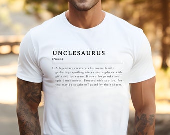 Funny Shirt Men, Uncle Birthday Gift, Tshirt for Uncle, New Uncle Funny Gift, Uncle to Be, Gift for Him, Uncle Gift from Niece from Nephew