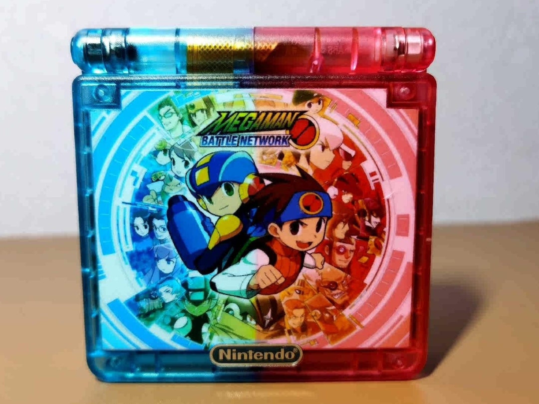 Gameboy Sp Mega Man Shell Megaman Custom Nintendo Gameboy Advance SP Ags 001 IPS - Etsy