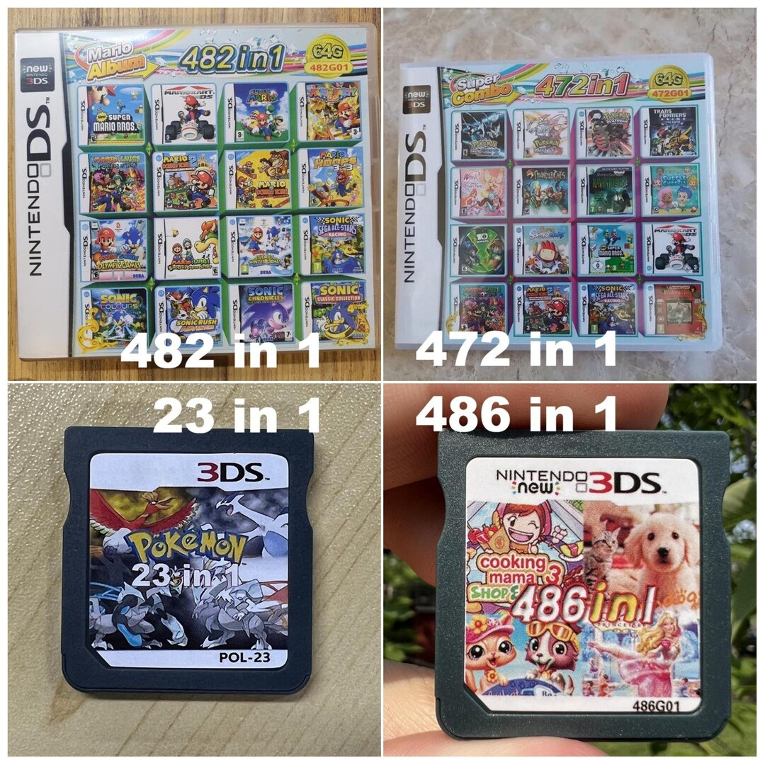 Buy All 23/472/482/486 in 1 DS Game Card Nintendogs, Littlest Pet Shop Cooking Mama Game
