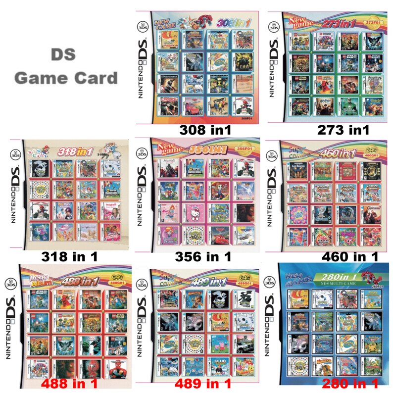 Buy All 23/472/482/486 in 1 DS Game Card Nintendogs, Littlest Pet Shop Cooking Mama Game