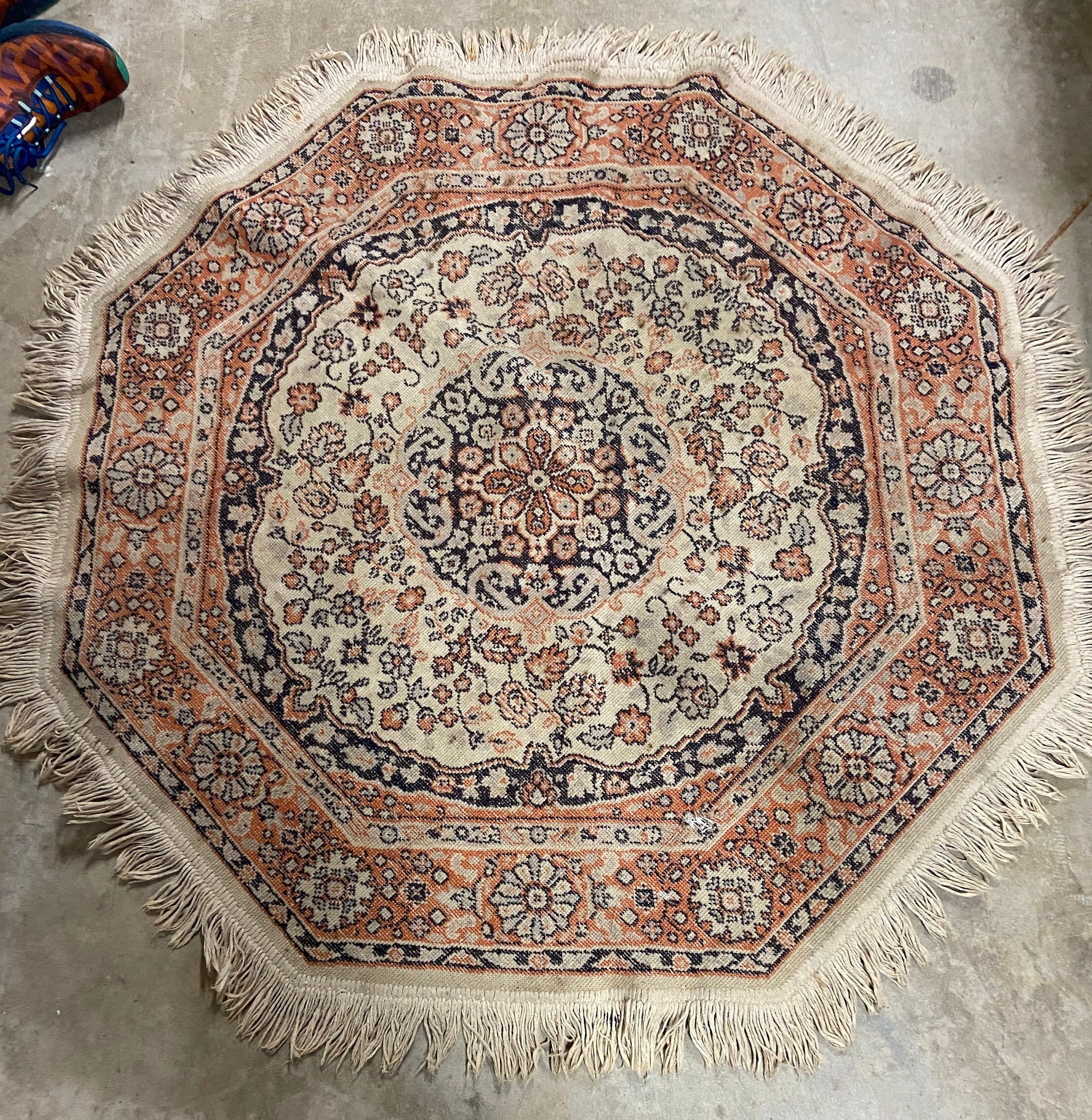 Geometric Heriz-serapi Octagon Wool Hand Knotted Area Rug 6X6 - Etsy