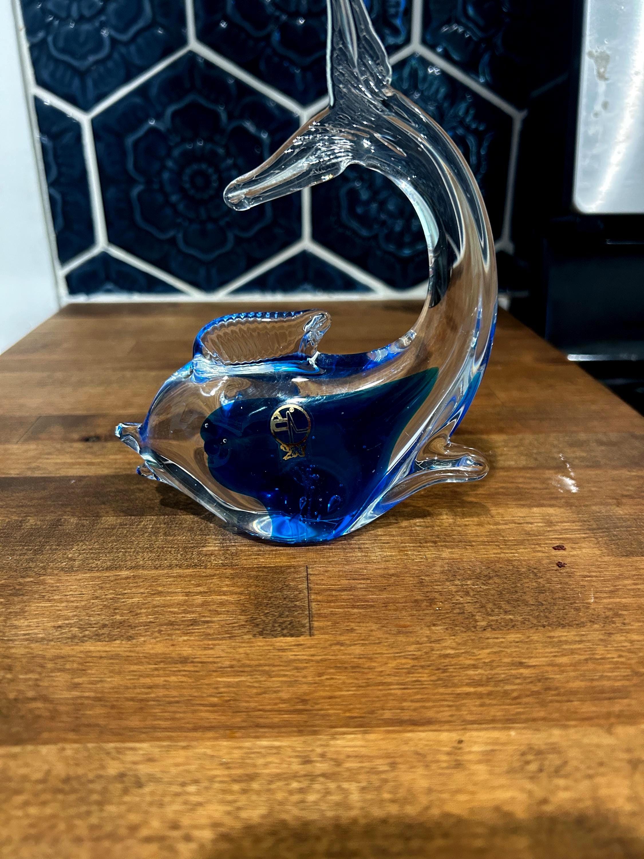 Italy glass dolphin - Etsy 日本