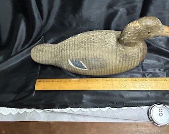 Vintage hand carved Mallard Duck decoy