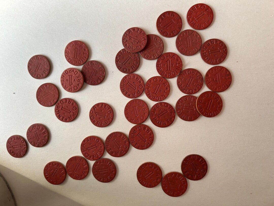 OPA Red Point Tokens (office of Price Adminstration) - Etsy