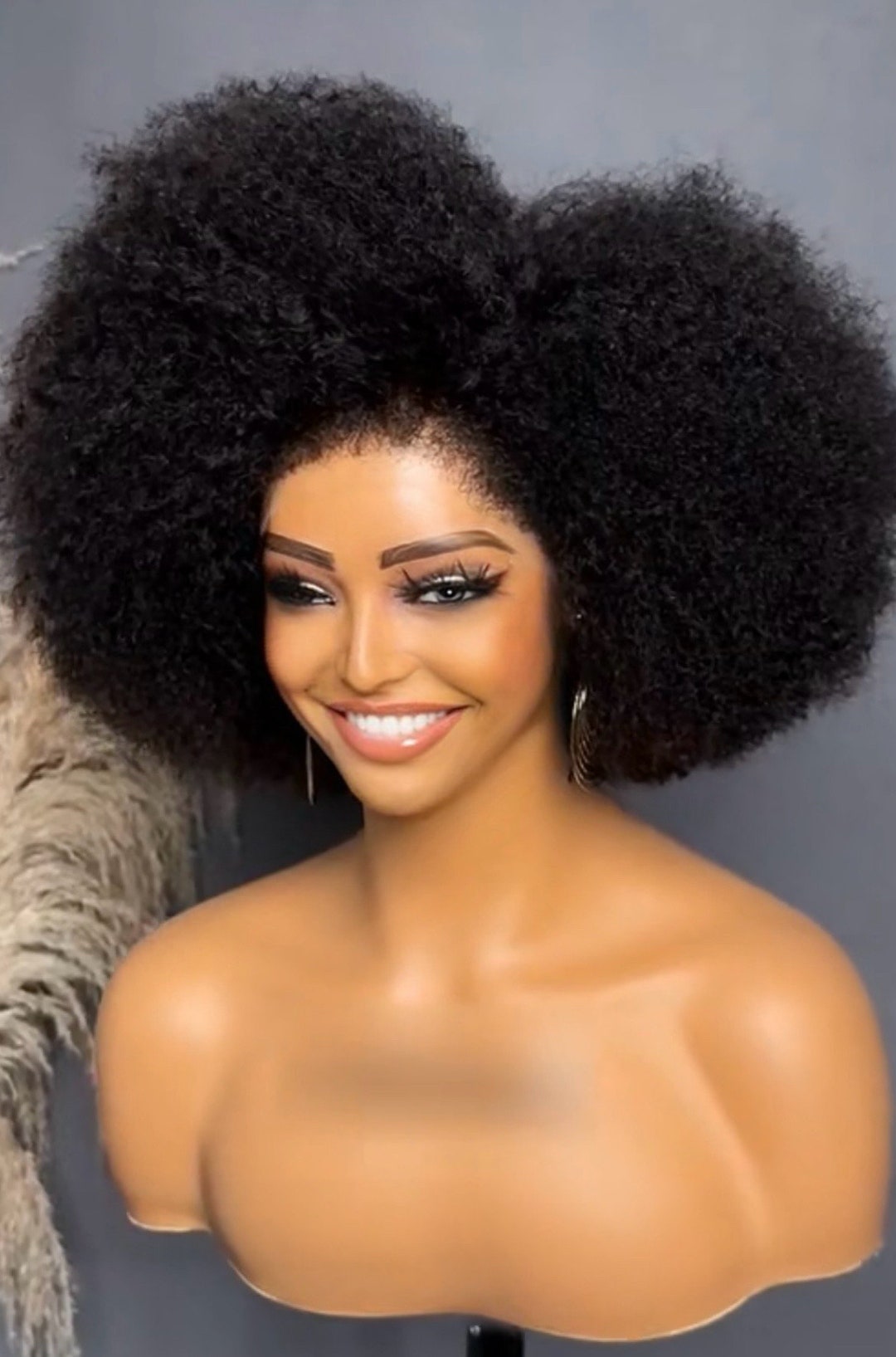 Gorgeous Afro Kinky Curly Wig Artwork for Your Screen Gorgeous Afro Kinky Curly Wig Artwork for Your Screen
