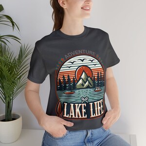 Cozy Lake Life Shirt: Adventure Graphic Tee for Mom