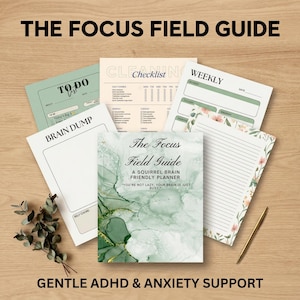 Gidsplanner focusveld | ADHD Brain Dump Organizer (afdrukbare pdf)