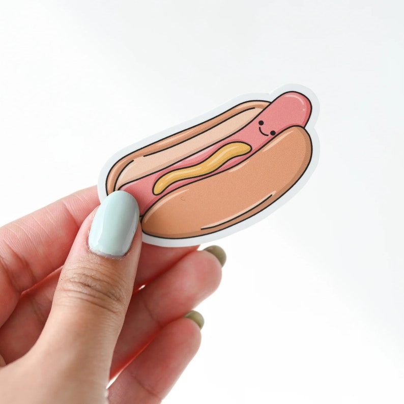 Hot Dog Sticker Little Glizzy Sticker Waterproof Matte Vinyl Laptop Decal image 1