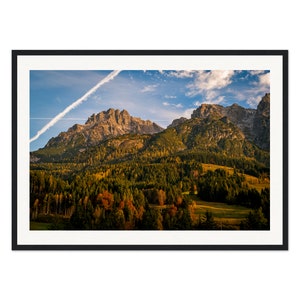 Austrian Alps Art Print | Alpine Wall Art & Mountain Photograph for Living Room Décor | Framed Nature Artwork | Landscape photo