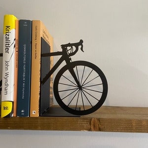 Bicycle Metal Bookends, Bookend For Booklovers, Metal Book Accessories, Bicycle Book Holder, Bookends For Bikers, Housewarming, Christmas image 2