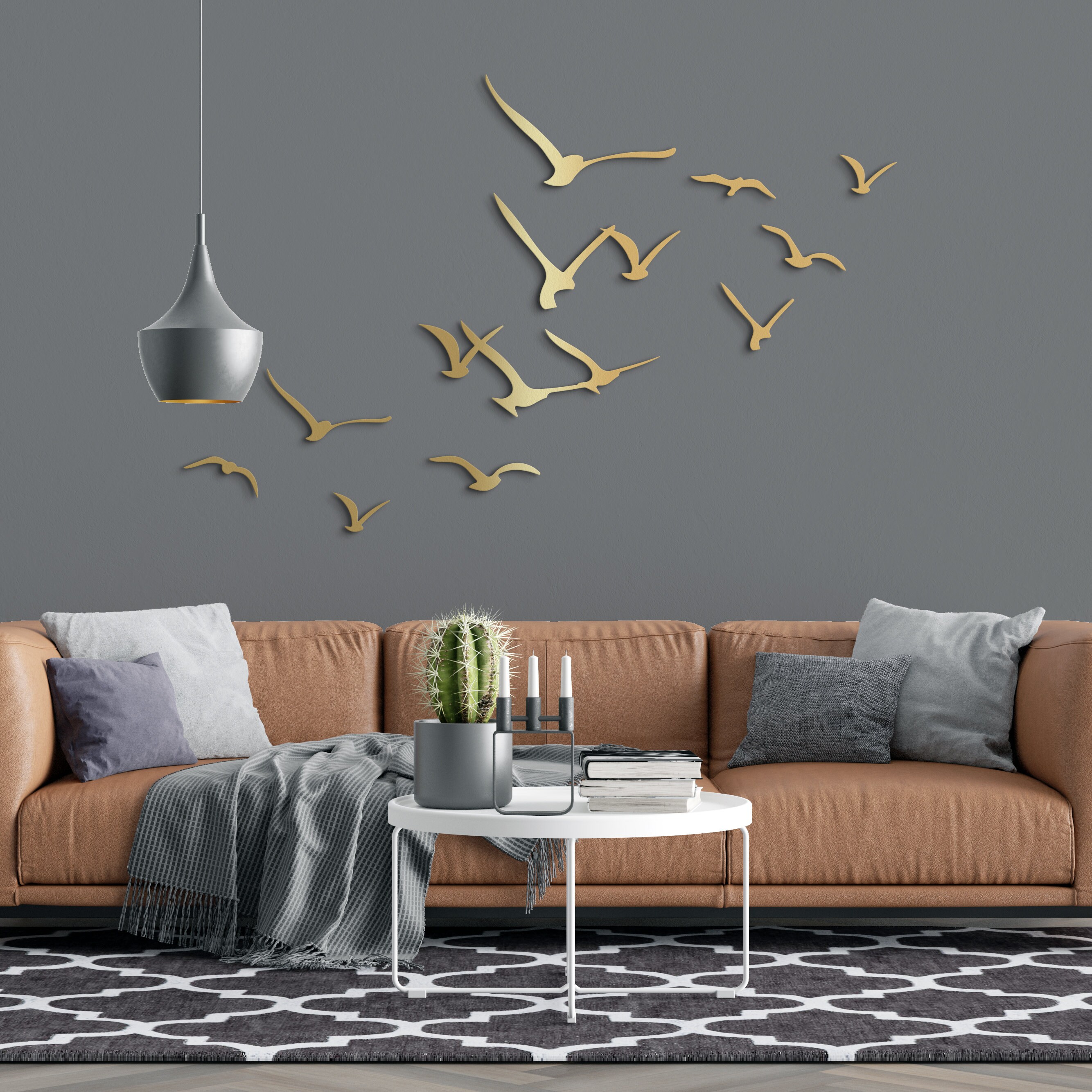 Flock of Birds Metal Wall Art, Cute Birds Wall Art, Kitchen Wall Art