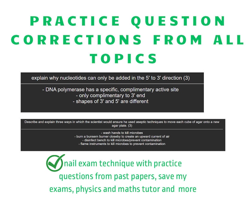 AQA A Level Biology Anki Flashcards year 1 Only From an A Student Etsy