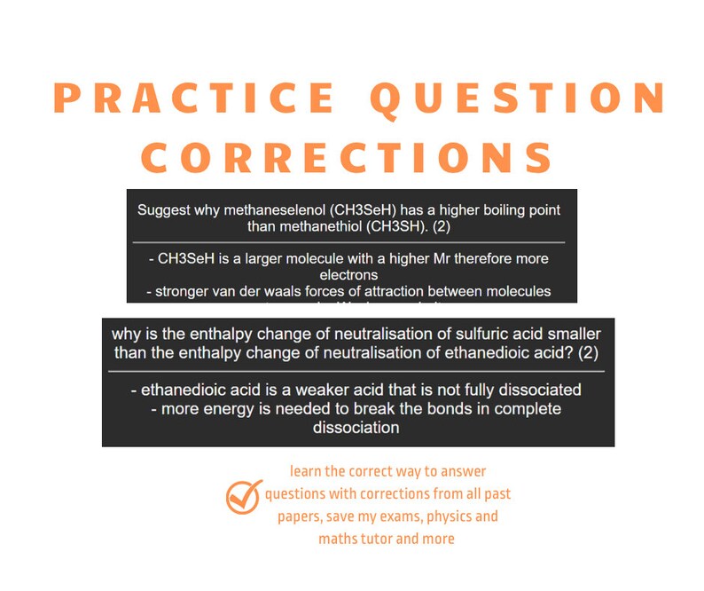 AQA A Level Chemistry Anki Flashcards year 1 Only From an A Student