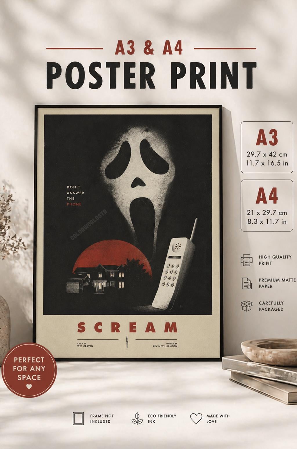 スクリーム映画ポスター - Etsy 日本