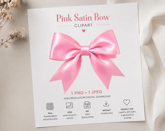 Noeud de satin rose PNG, Clipart noeud de coquette, ruban rose PNG, téléchargement numérique esthétique girly, fond Transparent, conception de sticker noeud mignon