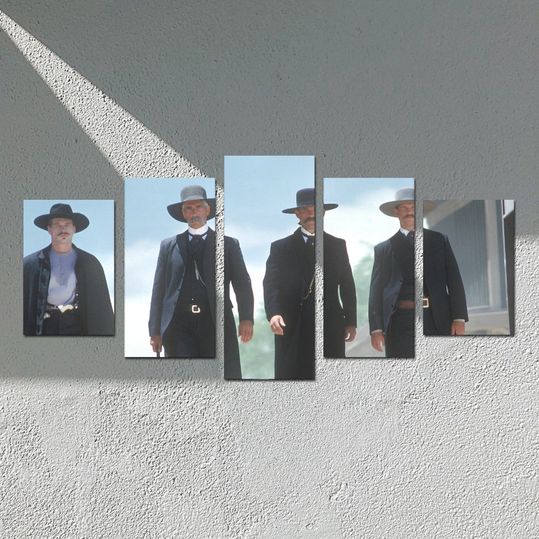 Legendary 'tombstone' Movie Characters Canvas Wall Art 5-piece Set no ...