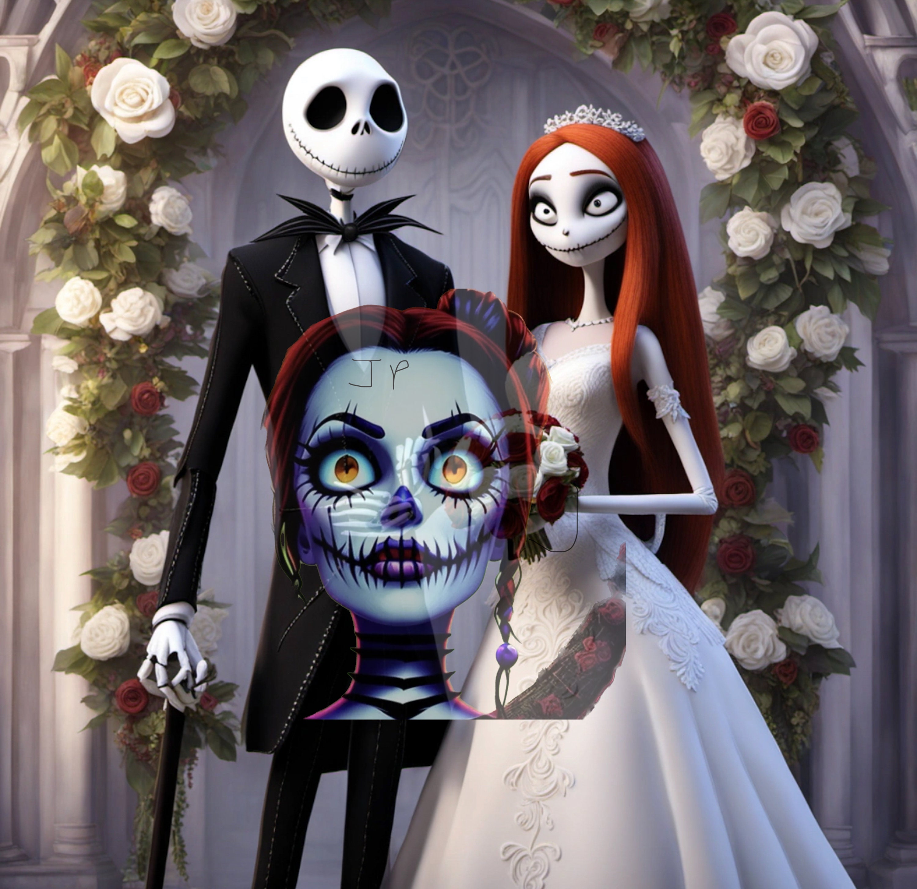 Jack and Sally Ai Inspired Art Nightmare Before Christmas - Etsy