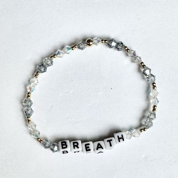 Letter Beaded Bracelet I Custom Word Bracelet I Inspirational Bracelet I Name I Little Words I Your design I BREATH